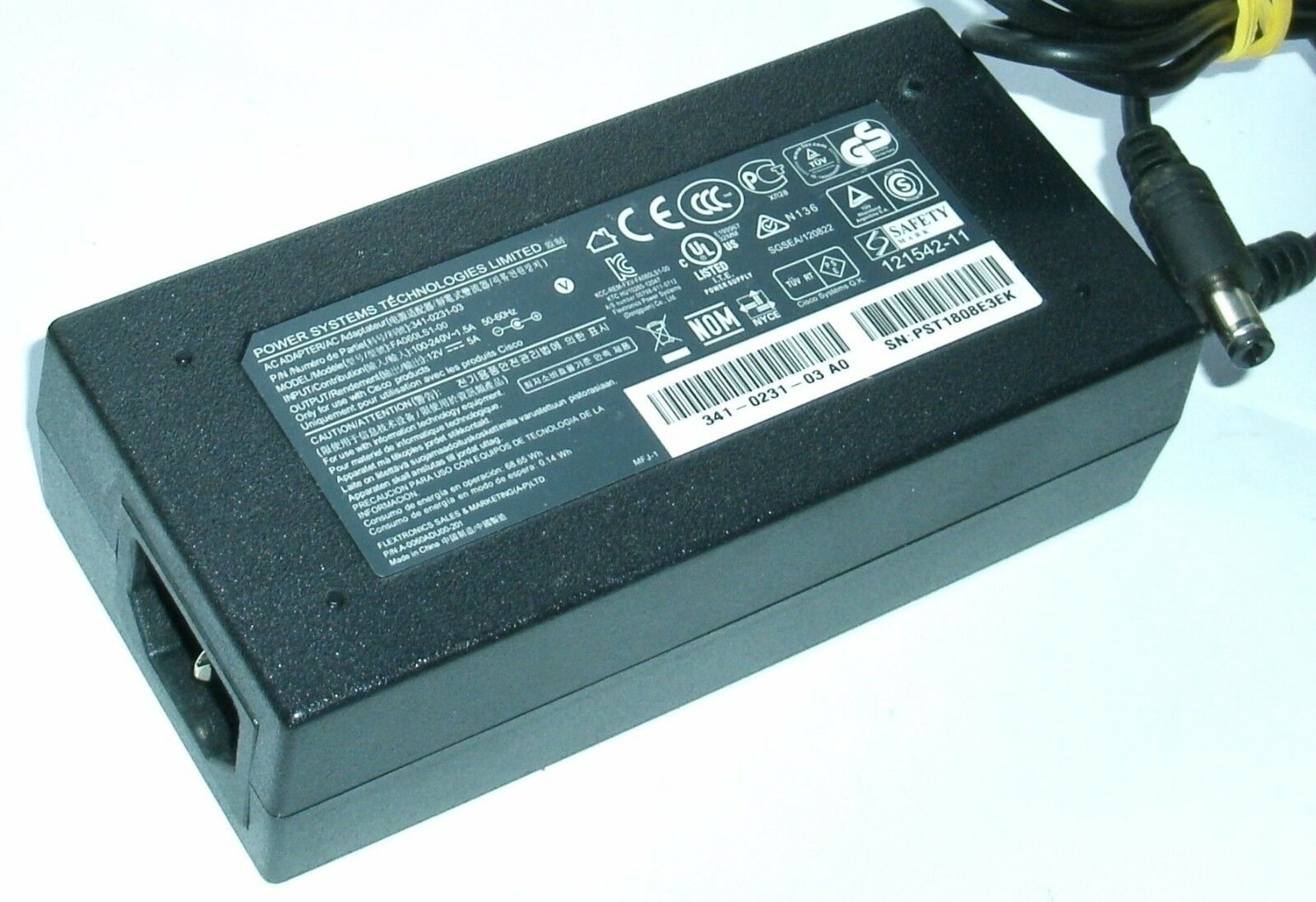 *Brand NEW* 12V 5A AC Adapter FA060LS1-00 341-0231-03 Power Supply